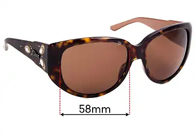 Christian Dior Ethnidior 1 Replacement Lenses 58mm wide 
