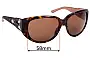 Sunglass Fix Replacement Lenses for Christian Dior Ethnidior 1 - 58mm Wide 