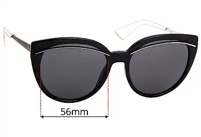 Christian Dior Liner Replacement Lenses 56mm wide 