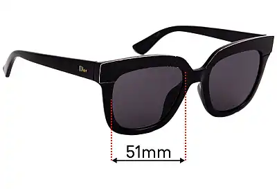 Christian Dior Soft 2 Replacement Lenses 51mm wide 