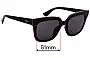 Sunglass Fix Replacement Lenses for Christian Dior Soft 2 - 51mm Wide 