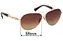 Sunglass Fix Verres de Remplacement pour Coach HC7048 - 59mm Wide 