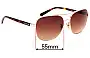 Sunglass Fix Replacement Lenses for Coach HC7075 - 55mm Wide 
