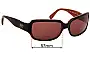 Sunglass Fix Replacement Lenses for Coach HC8024 Delphine - 57mm Wide 