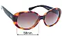 Sunglass Fix Replacement Lenses for Coach HC8079 Tracy - 58mm Wide 