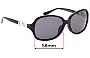 Sunglass Fix Lentes de Repuesto para Coach HC8146F - 58mm Wide 