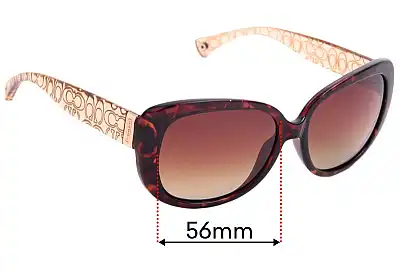 Coach HC8076 Laurin Replacement Lenses 56mm wide 