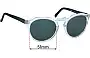 Sunglass Fix Lentes de Repuesto para Colab Corbu - 51mm Wide 