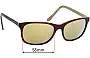 Sunglass Fix Ersatzgläser für Collette Dinnigan Sun Rx 10 - 55mm Wide 