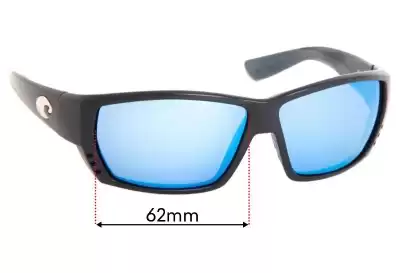 Costa Del Mar Tuna Alley Replacement Lenses 62mm wide 
