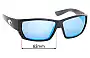 Sunglass Fix Replacement Lenses for Costa Del Mar Tuna Alley - 62mm Wide 