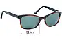 Sunglass Fix Replacement Lenses for Country Road CR 34 - 52mm Wide 