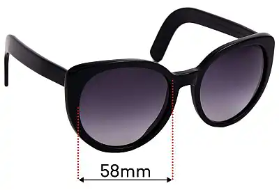Cutler and Gross of London 1112 Replacement Lenses 58mm wide 