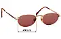 Sunglass Fix Ersatzgläser für Dakota Smith 1061 Oklahoma - 49mm Wide 