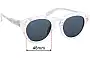 Sunglass Fix Lentes de Repuesto para Diff Eyewear Dime II - 48mm Wide 