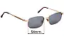 Sunglass Fix Replacement Lenses for Dimas 1269 - 54mm Wide 