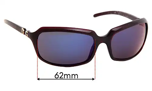 Dolce & Gabbana DD2192 Replacement Lenses 62mm wide 