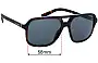 Sunglass Fix Replacement Lenses for Dolce & Gabbana DG4354 - 58mm Wide 