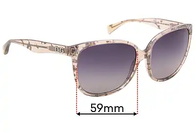 Dolce & Gabbana DD3090 Lentes de Repuesto 59mm wide 