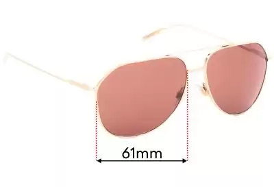 Dolce & Gabbana DG2166 Replacement Lenses 61mm wide 