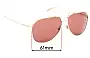 Sunglass Fix Ersatzgläser für Dolce & Gabbana DG2166 - 61mm Wide 