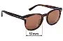 Sunglass Fix Lentes de Repuesto para Dolce & Gabbana DG4254-F - 51mm Wide 