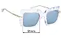 Sunglass Fix Lentes de Repuesto para Dolce & Gabbana DG6111 - 51mm Wide 