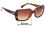 Sunglass Fix Lentes de Repuesto para Dolce & Gabbana DG8067 - 56mm Wide 