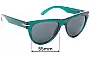 Sunglass Fix Replacement Lenses for Electric Arcolux - 55mm Wide 