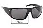 Sunglass Fix Replacement Lenses for Electric Backbone - 67mm Wide 