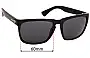 Sunglass Fix Replacement Lenses for Electric Knoxville XL - 60mm Wide 