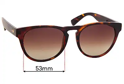 Electric Nashville XL Replacement Lenses 53mm wide 