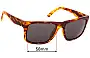 Sunglass Fix Replacement Lenses for Electric Swingarm XL - 58mm Wide 