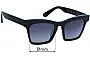 Sunglass Fix Replacement Lenses for Ellery Cremaster - 51mm Wide 