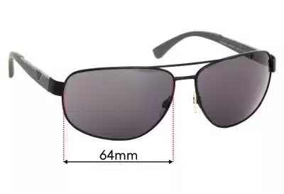 Emporio Armani EA2036 Replacement Lenses 64mm wide 
