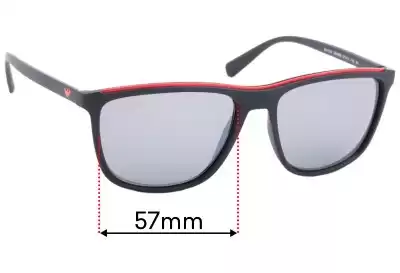 Emporio Armani EA4109 Replacement Lenses 57mm wide 