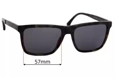 Emporio Armani EA4117  Replacement Lenses 57mm wide 