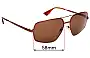 Sunglass Fix Verres de Remplacement pour Emporio Armani EA9639/S - 58mm Wide 