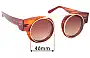 Sunglass Fix Replacement Lenses for Empresa Rybbon - 46mm Wide 