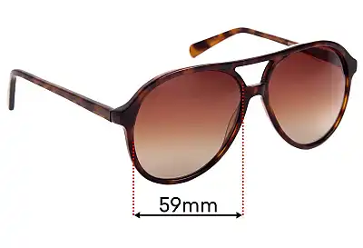 Eye Buy Direct Jakarta Replacement Lenses 59mm wide 