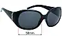 Sunglass Fix Lentes de Repuesto para Fendi FS 354 - 58mm Wide 