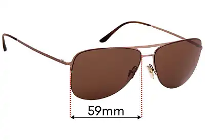 Giorgio Armani AR 6007 Replacement Lenses 59mm wide 