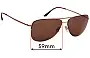 Sunglass Fix Ersatzgläser für Giorgio Armani AR 6007 - 59mm Wide 