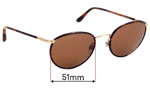 Sunglass Fix Replacement Lenses for Giorgio Armani AR 6016-J - 51mm Wide 