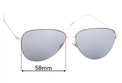 Giorgio Armani AR 6049 Replacement Lenses 58mm wide 