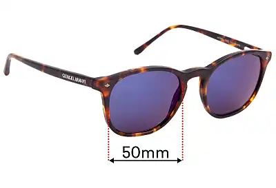 Giorgio Armani AR 7074 Replacement Lenses 50mm wide 