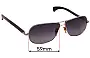 Sunglass Fix Replacement Lenses for Gold & Wood  Spica - 59mm Wide 
