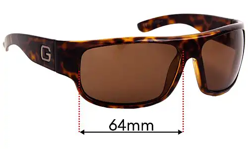 Sunglass Fix Lentes de Repuesto para Gucci GG1500/S - 64mm Wide 
