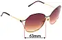 Sunglass Fix Lentes de Repuesto para Gucci GG2846/S - 63mm Wide 