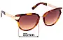 Sunglass Fix Lentes de Repuesto para Gucci GG3651/S - 55mm Wide 